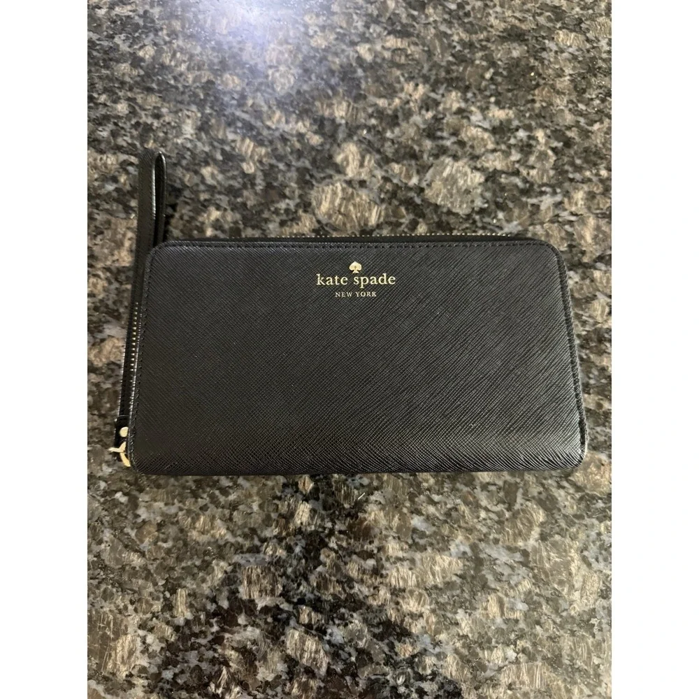 Kate Spade Laurel Way Neda Continental Zip Wallet, Black - Pre‎ Loved Black